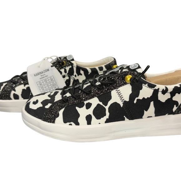 Hey Dude Karina Cow Print Shoes - Picture 4 of 6